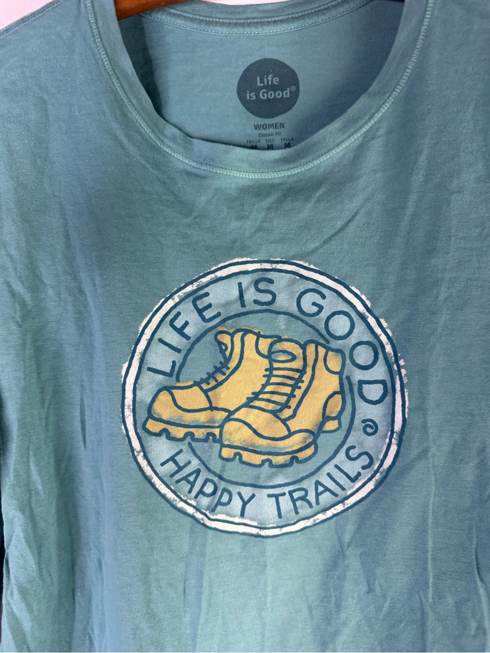 Life is Good "Happy Trails" long-sleeve graphic tee women’s size medium - Picture 4 of 4